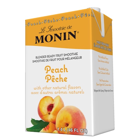 Monin Monin Peach Smoothie 46 oz. Bottle, PK6 M-EG036B
